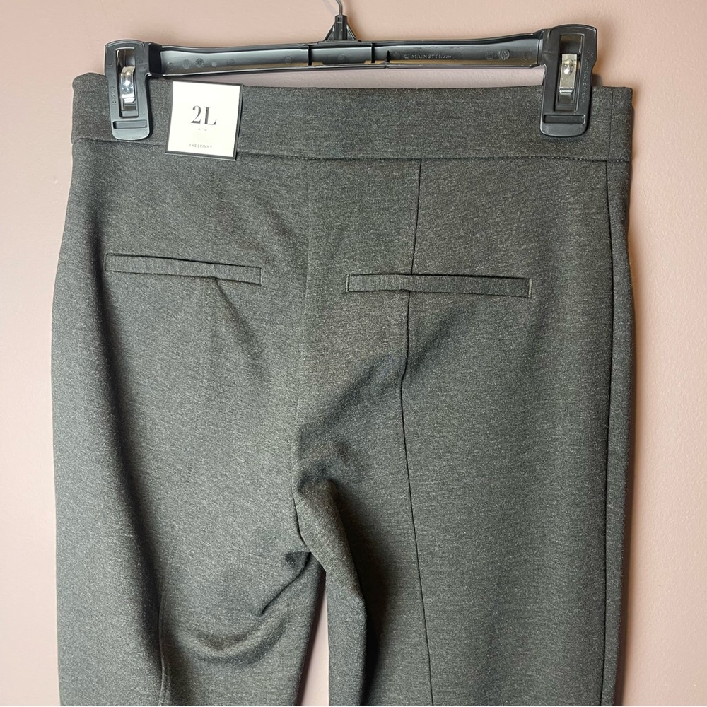 NWT WHBM The Skinny Heather Coal Gray 2L 2 Long - Picture 10 of 10